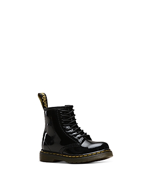 Dr. Martens' Kids' Girls' Patent Leather Boots - Toddler In Black