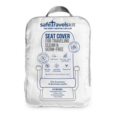 Luxury Travel Airplane Seat Cover &amp; Pillow Case Set