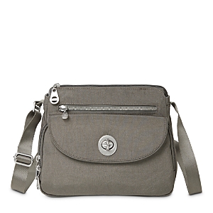 Shop Baggallini Calais Crossbody Bag In Sterling Shimmer