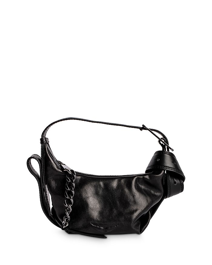 ZADIG VOLTAIRE Cecilia handbag in grained leather (bur…