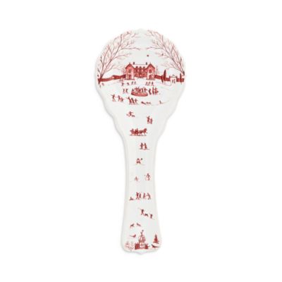 Country Estate Winter Frolic Ruby Spoon Rest