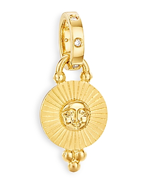 TEMPLE ST CLAIR 18K YELLOW GOLD CELESTIAL DIAMOND MINI SOLE PENDANT,P38831-SOLESM