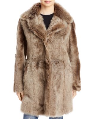 Gypsie Toscana Trimmed Reversible Shearling Coat