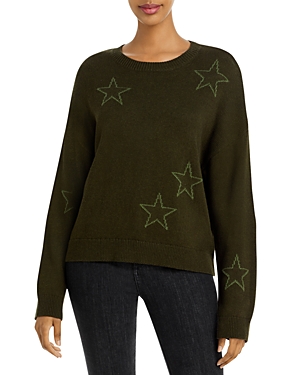 Rails Perci Printed Sweater In Olive Outl