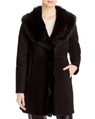 Sancy Toscana Trimmed Shearling Coat