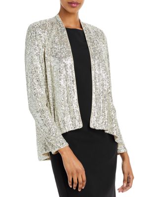 silver evening jackets for women