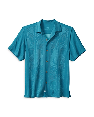 Tommy Bahama Tahitian Silk Regular Fit Short-sleeve Shirt In Hazy Teal
