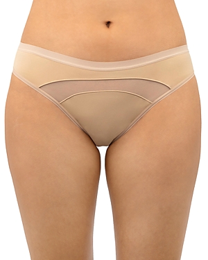 Saalt Period & Leakproof Regular Absorbency Mesh Hipster Panties In Desert Sand