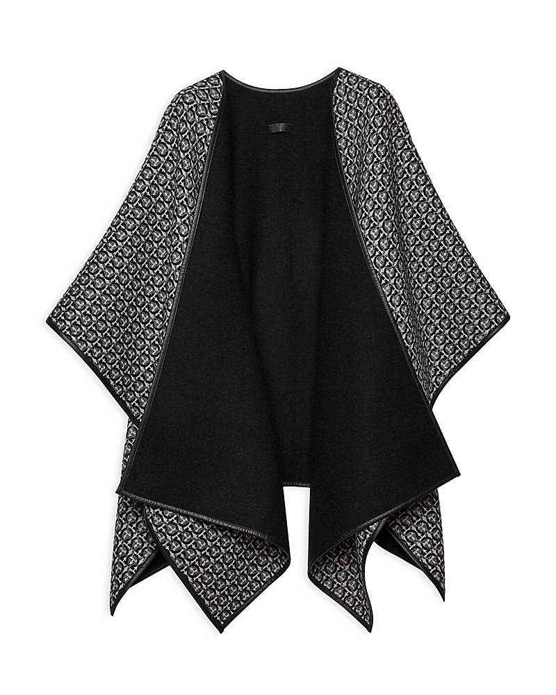 Ferragamo Gancini Cape In Black