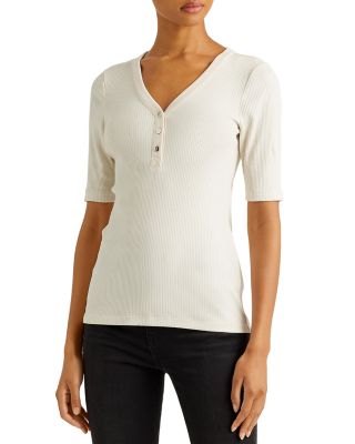 Ralph Lauren - Ribbed Henley Top