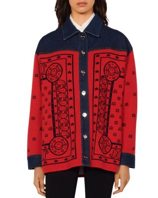 sandro red jacket