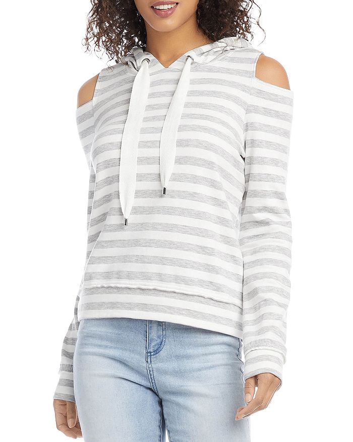 Cold shoulder 2 in 1 hoodie sales