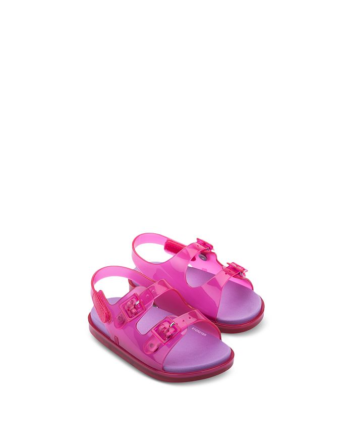 Mini Melissa Kids' Girls' Wide Sandals - Walker, Toddler In Pink/purple