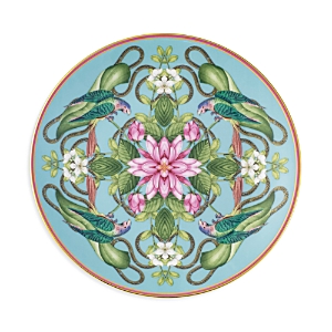 Wedgwood Wonderlust Menagerie Bone China Plate 20cm In Aqua Multi