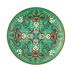 Wedgwood Wonderlust Emerald Forest Bone China Plate In Emerald Multi