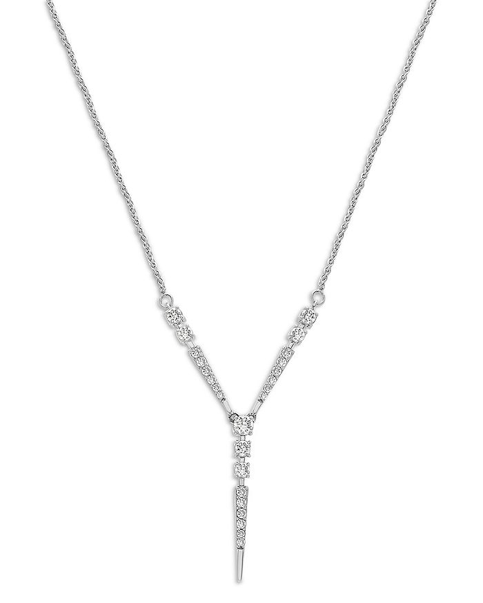 Bloomingdale's Diamond Y Necklace in 14K White Gold, 0.50 ct. t.w ...