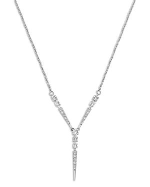 Bloomingdale's Diamond Y Necklace In 14k White Gold, 0.50 Ct. T.w. - 100% Exclusive