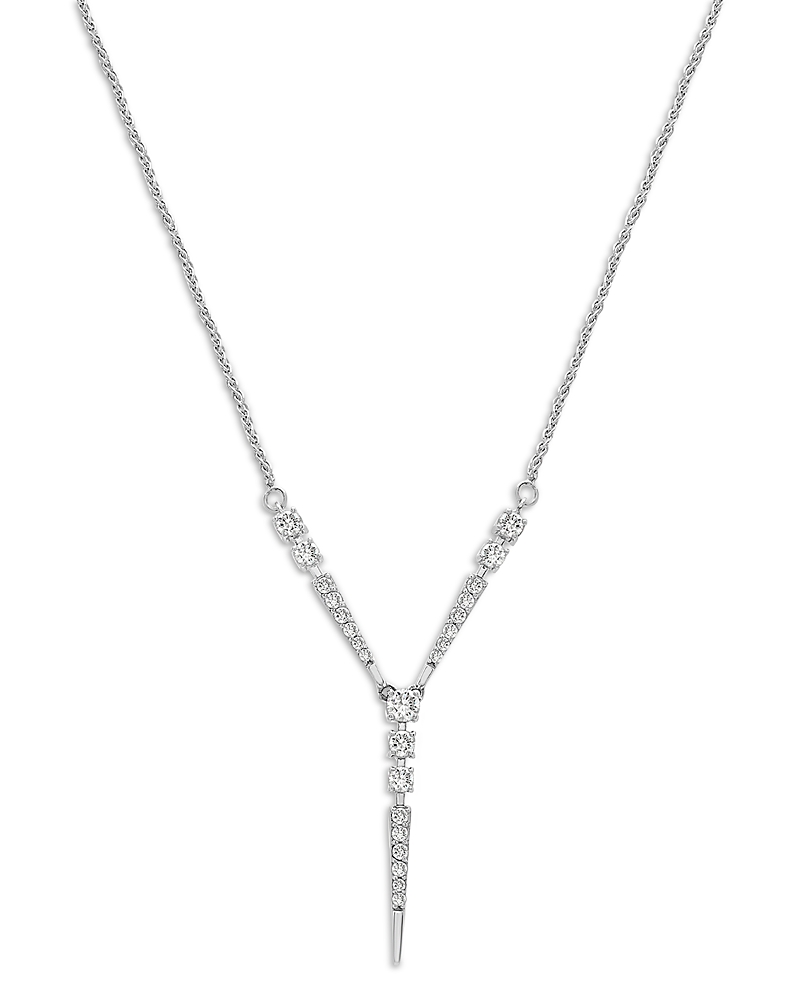 Bloomingdale's Diamond Y Necklace In 14k White Gold, 0.50 Ct. T. W. - Exclusive In White