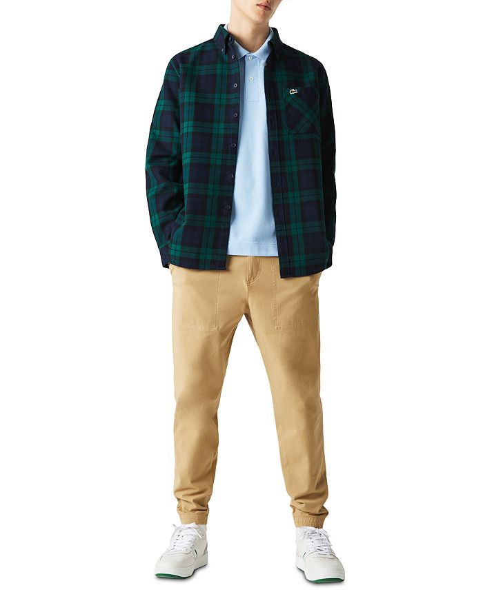 Lacoste Plaid Flannel Overshirt