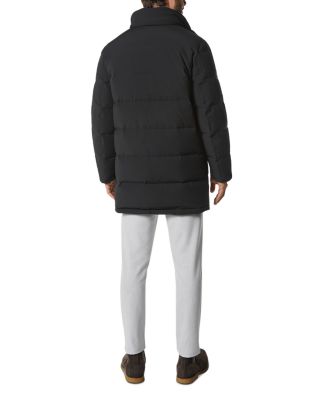 Shelton Cool Touch Regular Fit Quilted Down Parka with Removable Shearling Trimmed Bib
