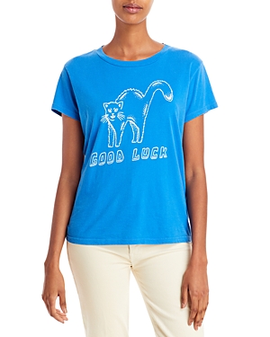 Mother The Boxy Goodie Goodie Supima(r) Cotton Tee In Good Luck