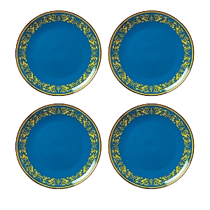 Photos - Dinner Set Lenox Lx Remix Blue Accent Plate, Set of 4 Blue L893889 