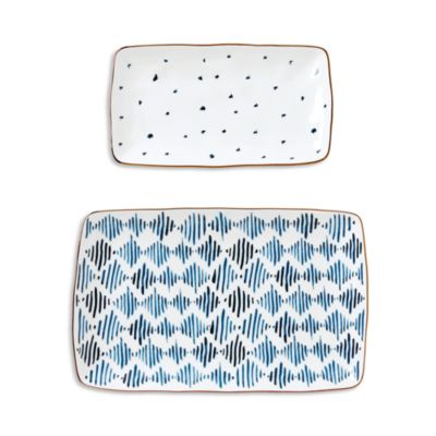 Lenox - Blue Bay 2 Piece Nesting Platter Set