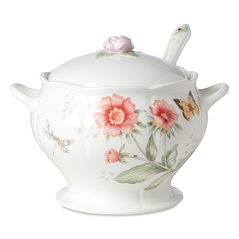Lenox Butterfly Meadow 2-piece Tureen & Ladle Set In Multi