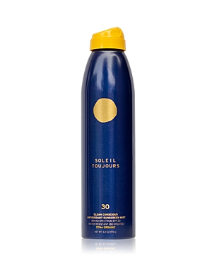 Soleil Toujours Clean Conscious Antioxidant Sunscreen Mist Spf 30 6 Oz.