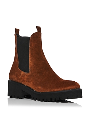 Freda Salvador Brooke Waterproof Lug Sole Boots Brown 5.5 In Brown Suede