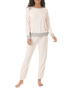 Splendid Westport Pajama Set In Heather Stripe