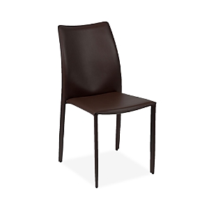 Euro Style Dalia Stacking Side Chair, Set Of 2 In Dark Brown