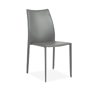 Euro Style Dalia Stacking Side Chair, Set Of 2 In Medium Gray