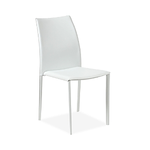 Euro Style Dalia Stacking Side Chair, Set Of 2 In White