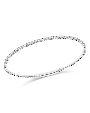 Bloomingdale's Diamond Flexible Bangle Bracelet In 14k White Gold, 1.65 Ct. T.w. - 100% Exclusive