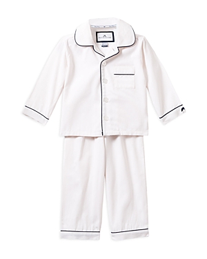 Petite Plume Unisex White Pajama Set - Baby, Little Kid, Big Kid