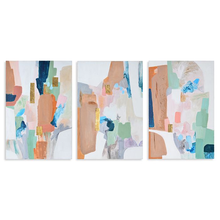 Sorrento Abstract Canvas Wall Art, 24 x 36, Set of 3