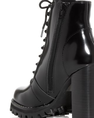Jeffrey Campbell Women's Legion High Block Heel Combat Boots