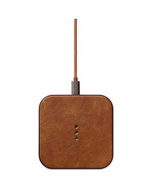 Courant Catch:1 Leather Wireless Charging Pad In Saddle