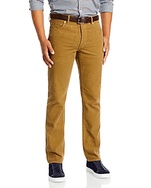 Sid Mashburn Slim Straight Fit Corduroy Jeans in Timber