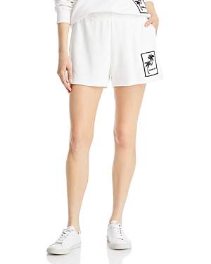 MONCLER EMBROIDERED PALM SWEAT SHORTS