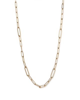 Alberto Amati - 14K Yellow Gold Paperclip Link Chain Necklace, 18"