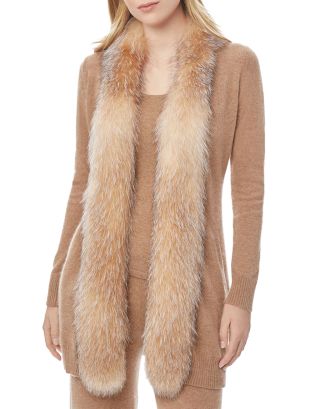 Olivia M hobo fur trimmed 2024 sweater.