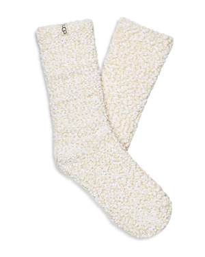 Ugg Adah Cozy Chenille Sparkle Socks In Cream