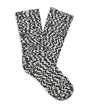 Ugg Cozy Chenille Sock In Black And Gray In Grey