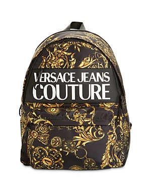 Versace Jeans Couture Macro Logo Baroque Nylon Backpack