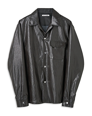 OUR LEGACY VENICE FAUX LEATHER REGULAR FIT SHIRT JACKET