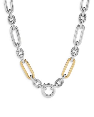 David Yurman - Sterling Silver & 18K Yellow Gold Lexington Chain, 18"