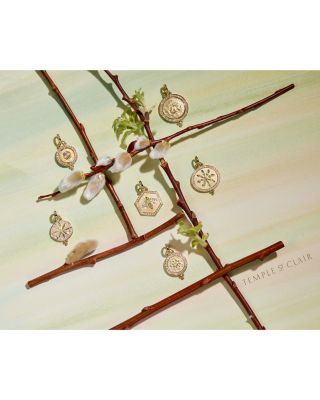 18K Yellow Gold Celestial Blue Moonstone &amp; Diamond Orbit Pendant