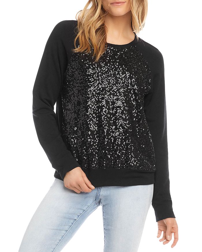 Karen Kane Sequined Sweatshirt | Bloomingdale's